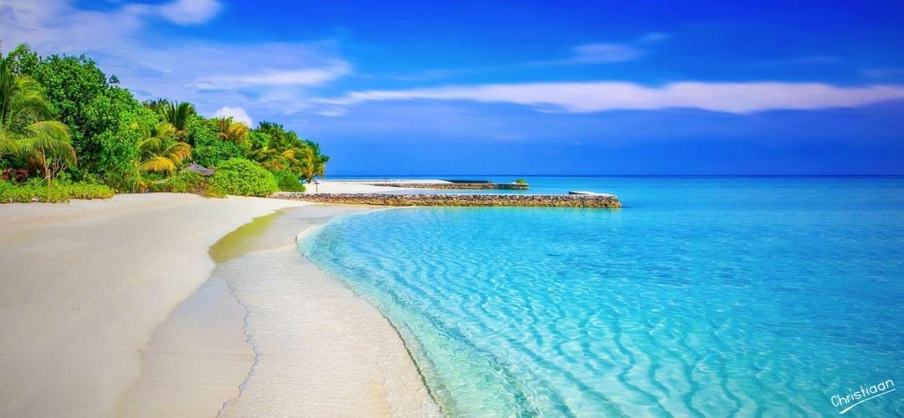 Beach, Sea, Panorama. online puzzle