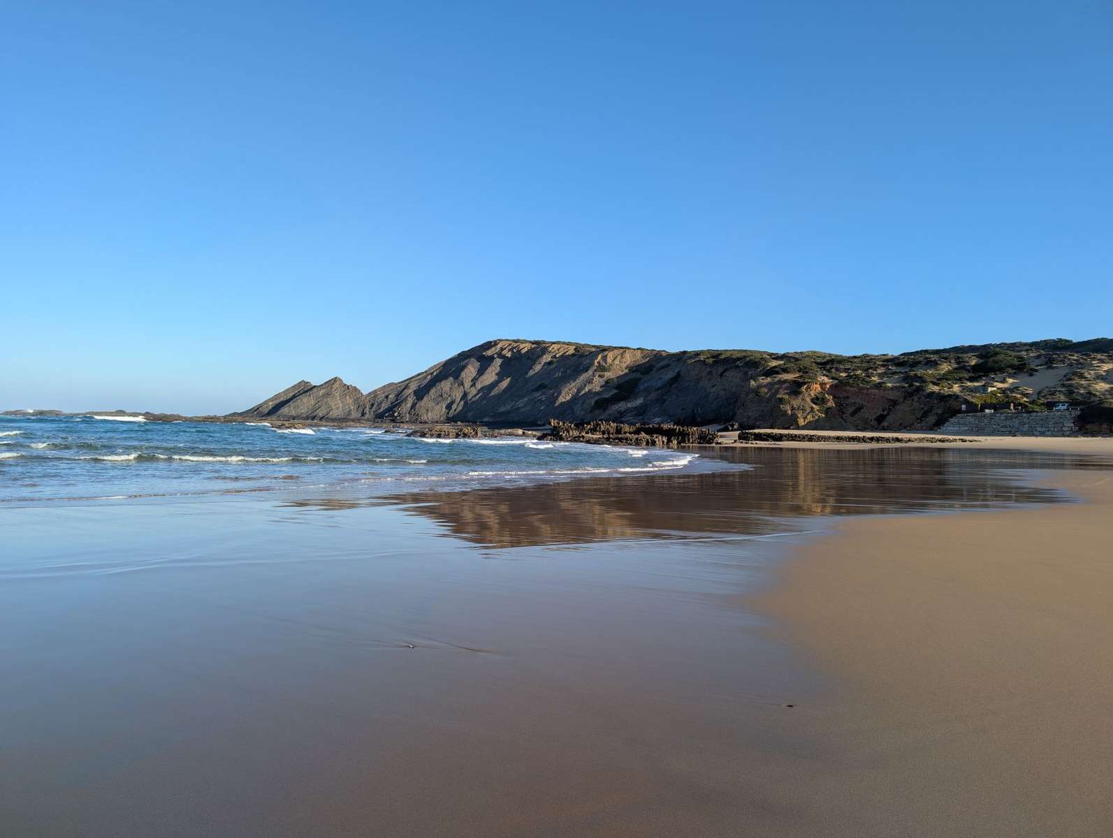 Praia da amoreira costa vicenntina Portugal puzzle online