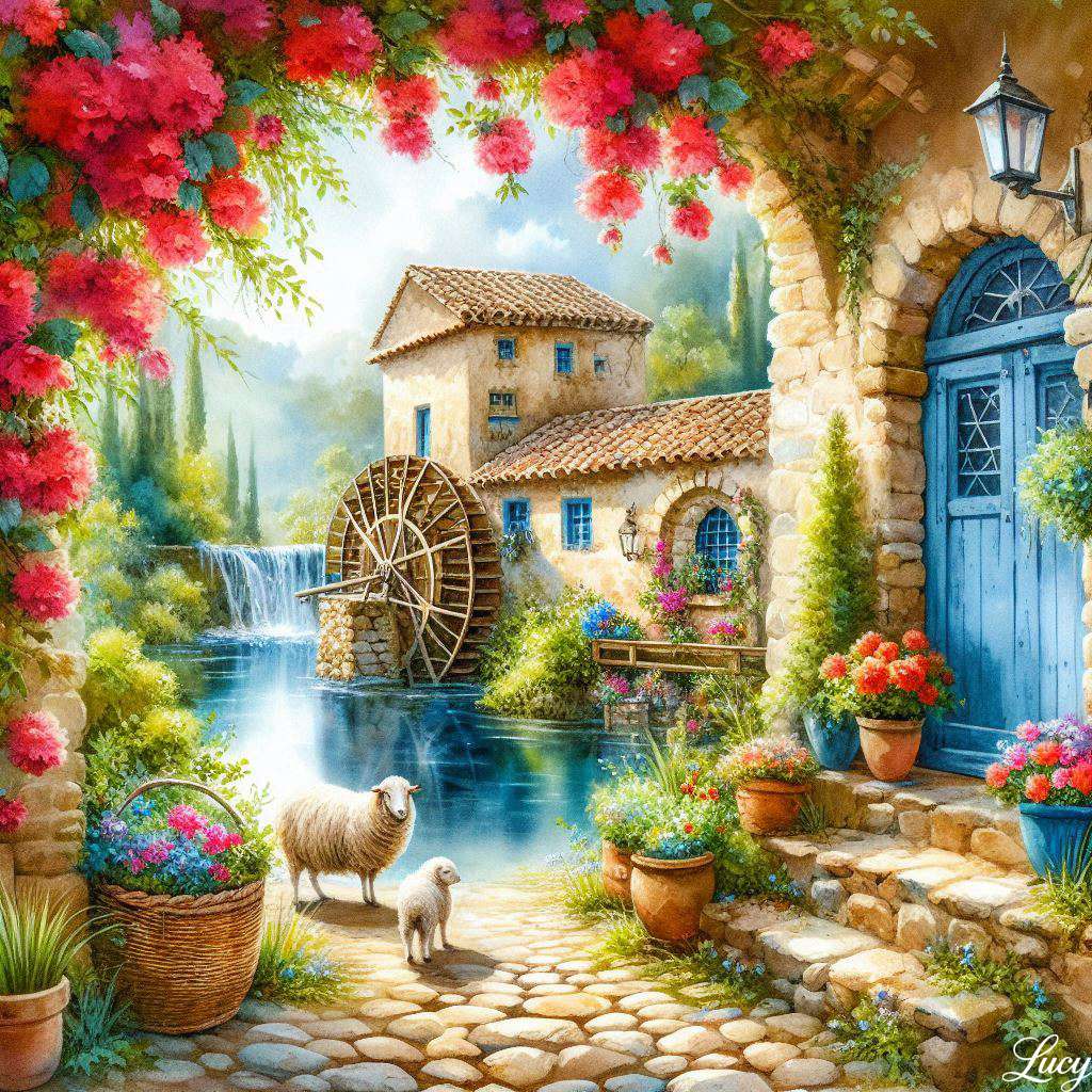 Mediterranean Courtyard puzzle online