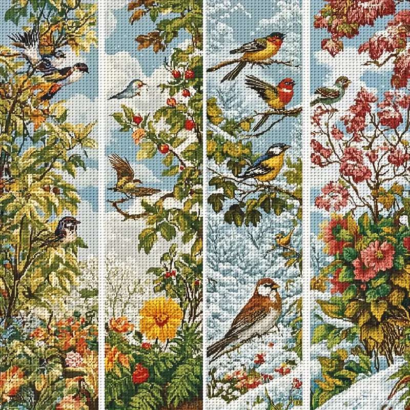 Four botanical designs jigsaw puzzle online