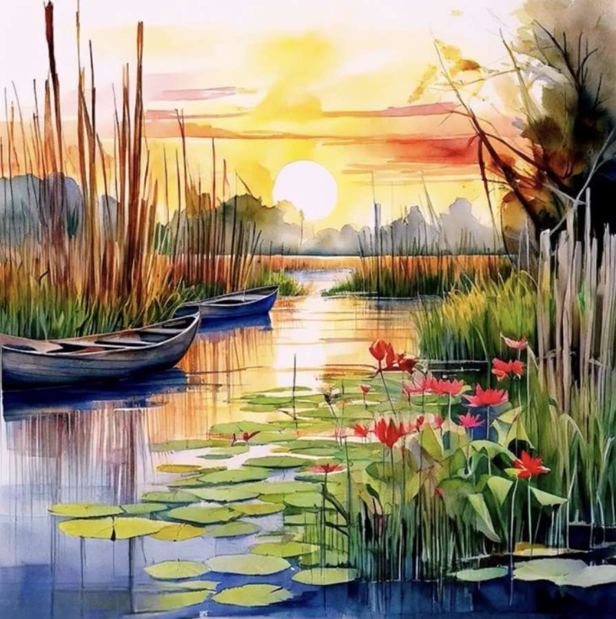 Zwischen den Schilf Online-Puzzle