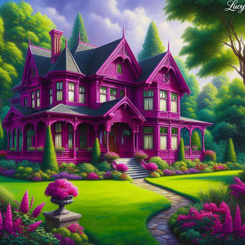 Dom w stylu Victorian Victorian puzzle online