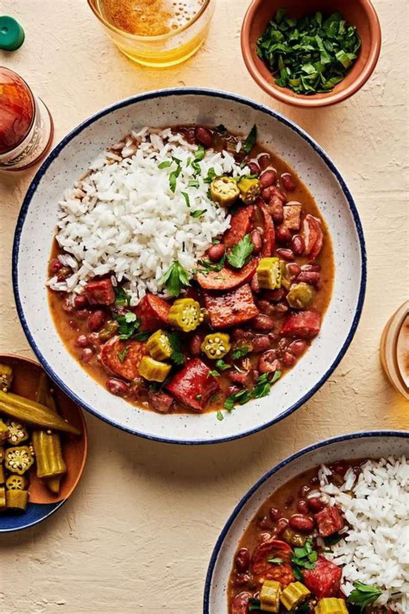 Rote Bohnen &amp; Reis - Online-Puzzle