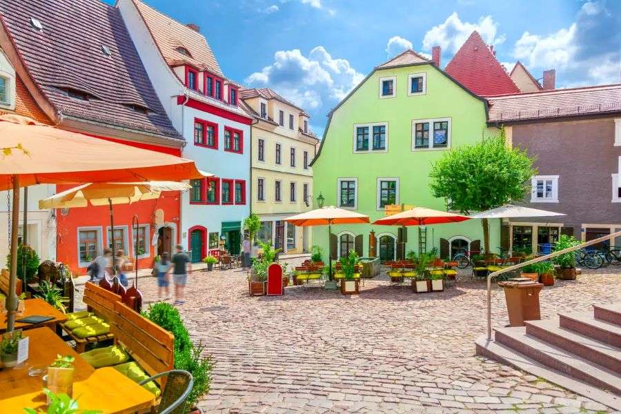 Stare miasto w Miśni puzzle online