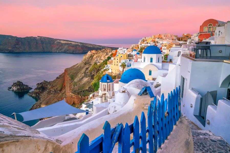 Sławna Oia City. Grecja puzzle online