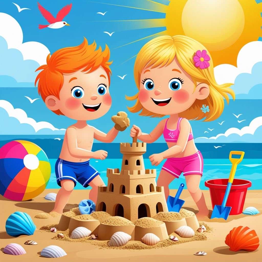 Zabawne lato puzzle online
