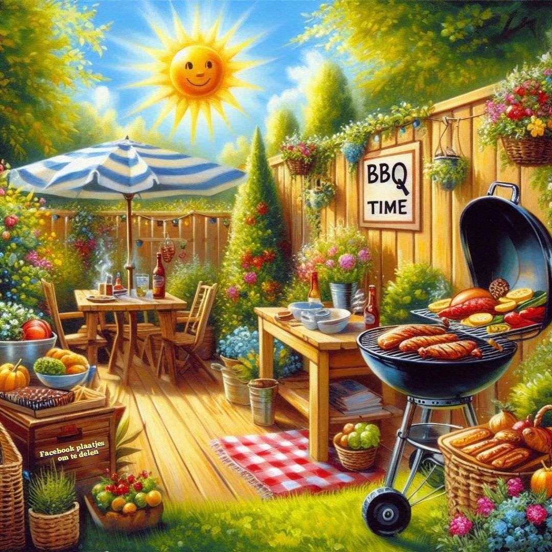 Grill na podwórku puzzle online
