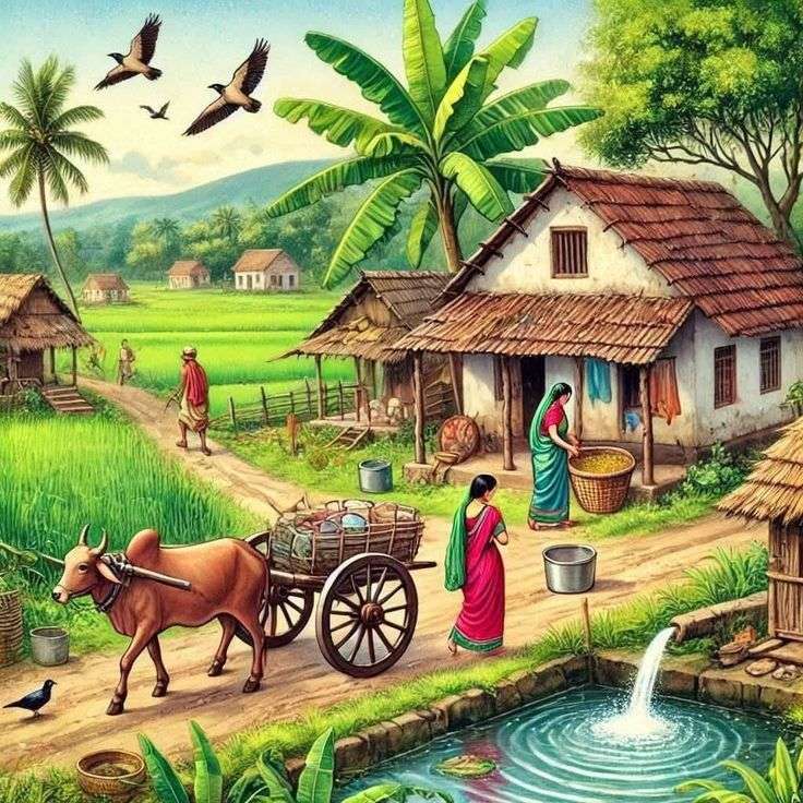 Piękne życie na wsi puzzle online