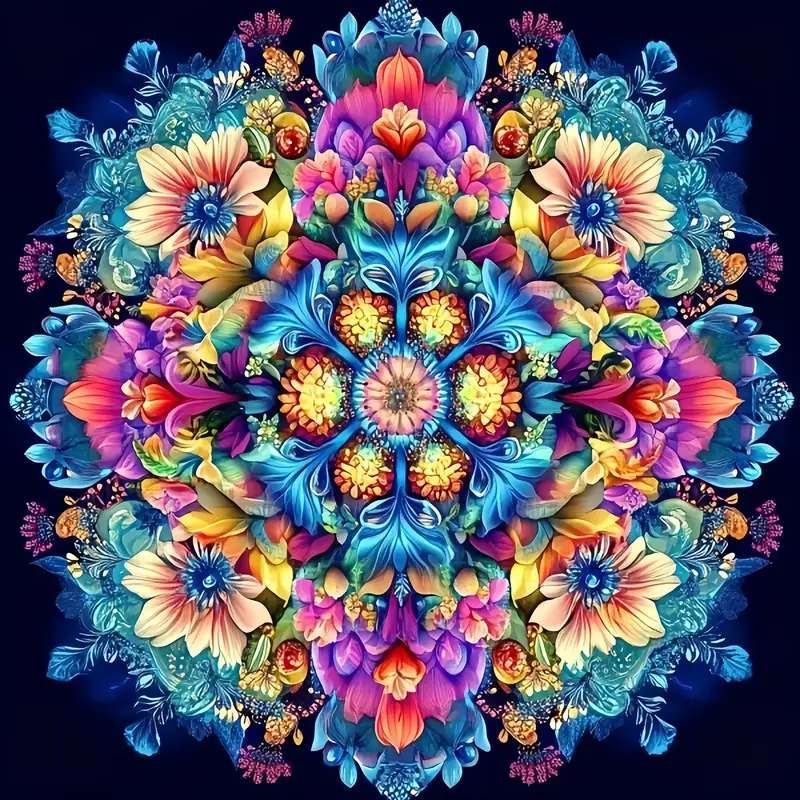 kwiatowy ornament puzzle online