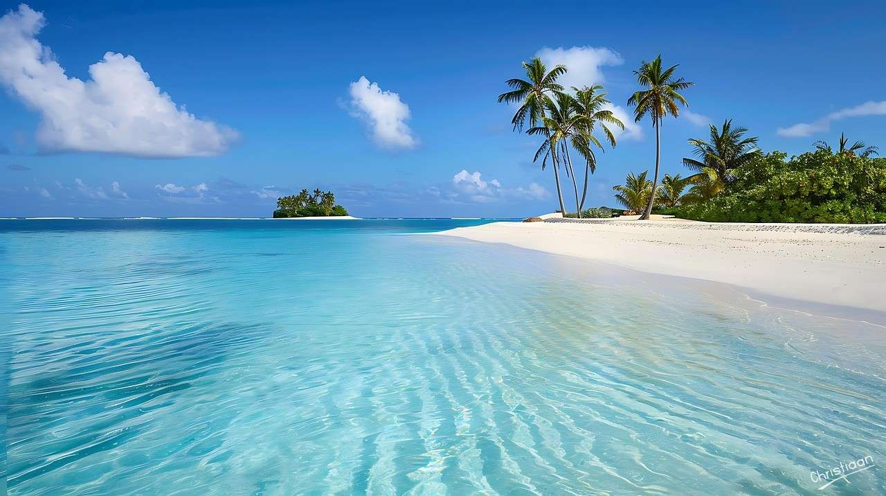 Plaża, morze, ocean. puzzle online