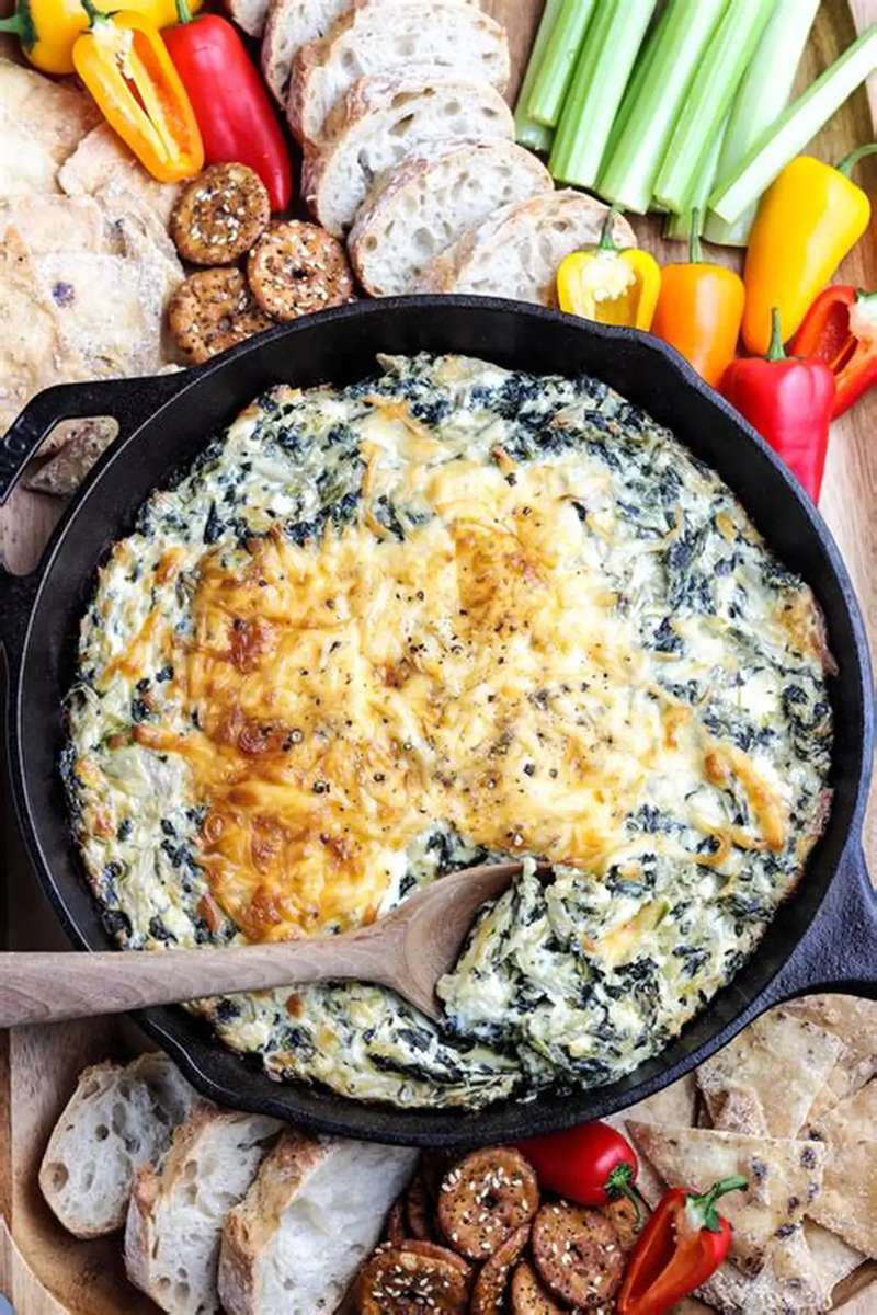 ほうれん草とアーティチョークのディップ オンラインパズル