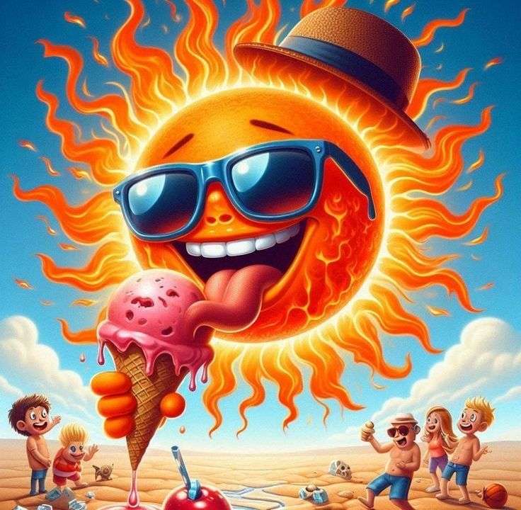 A słoneczne lody uwielbiają lody puzzle online