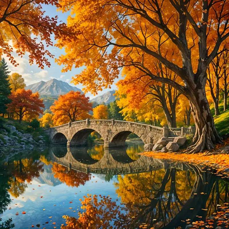 w jesiennej scenerii puzzle online