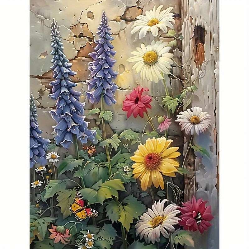 niebieskie naparstnice puzzle online