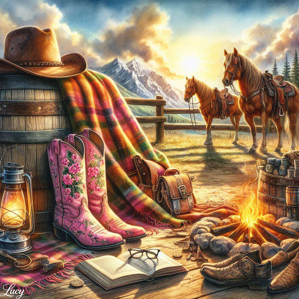 Przytulny rustykalny obóz zachodni puzzle online
