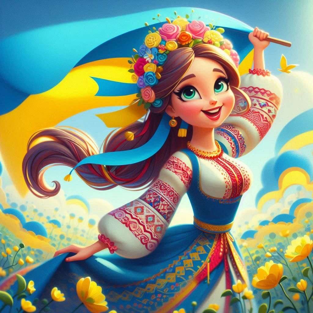 幸せなウクライナ人 ジグソーパズルオンライン