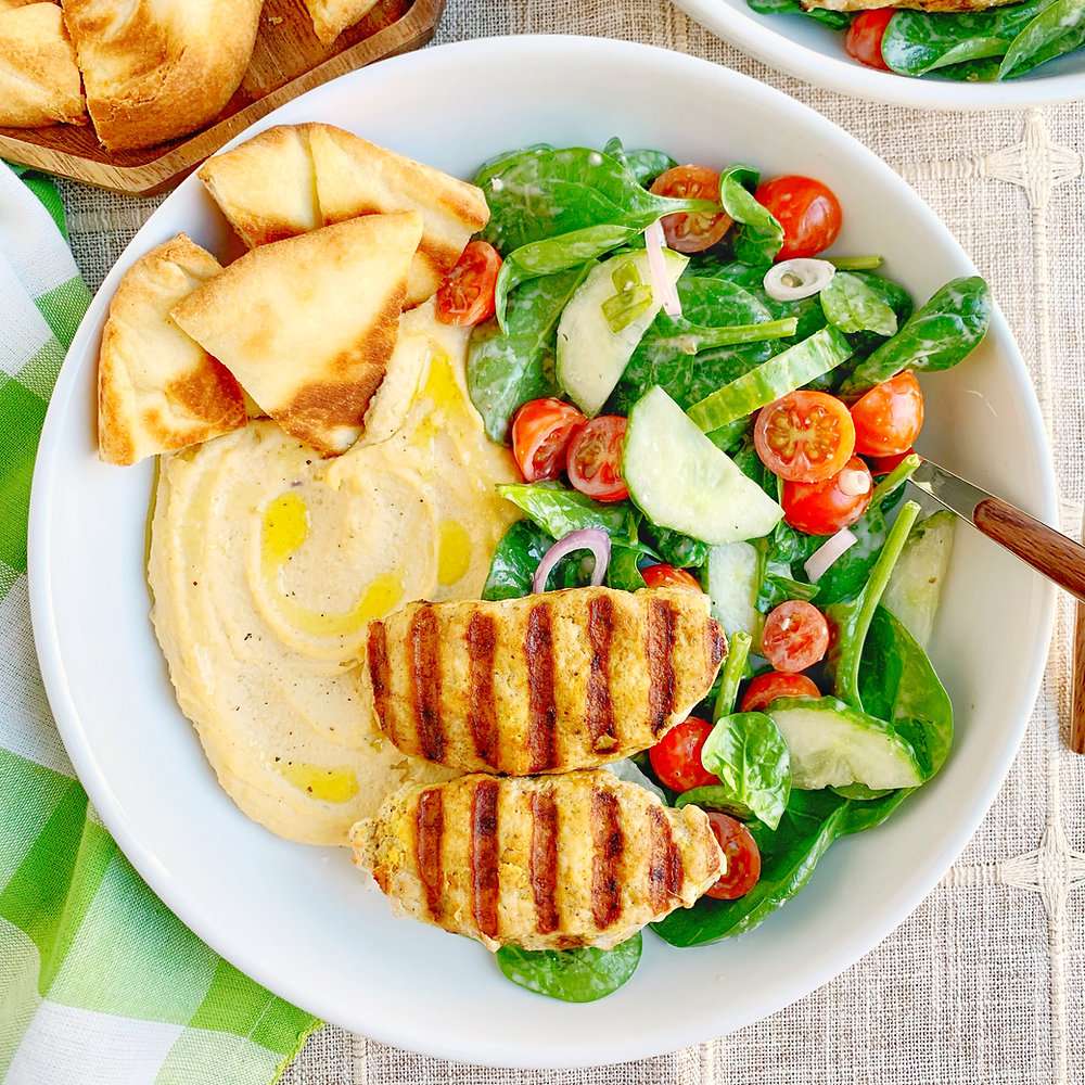 Kurczak Kofta Hummus Bowl puzzle online