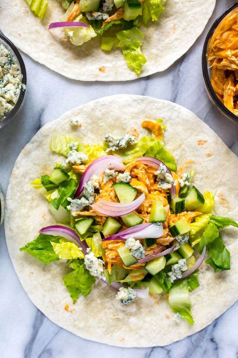 Tortilla z kurczakiem a'la Buffalo puzzle online