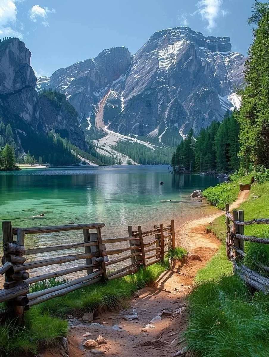 Mountain and Lake puzzle online