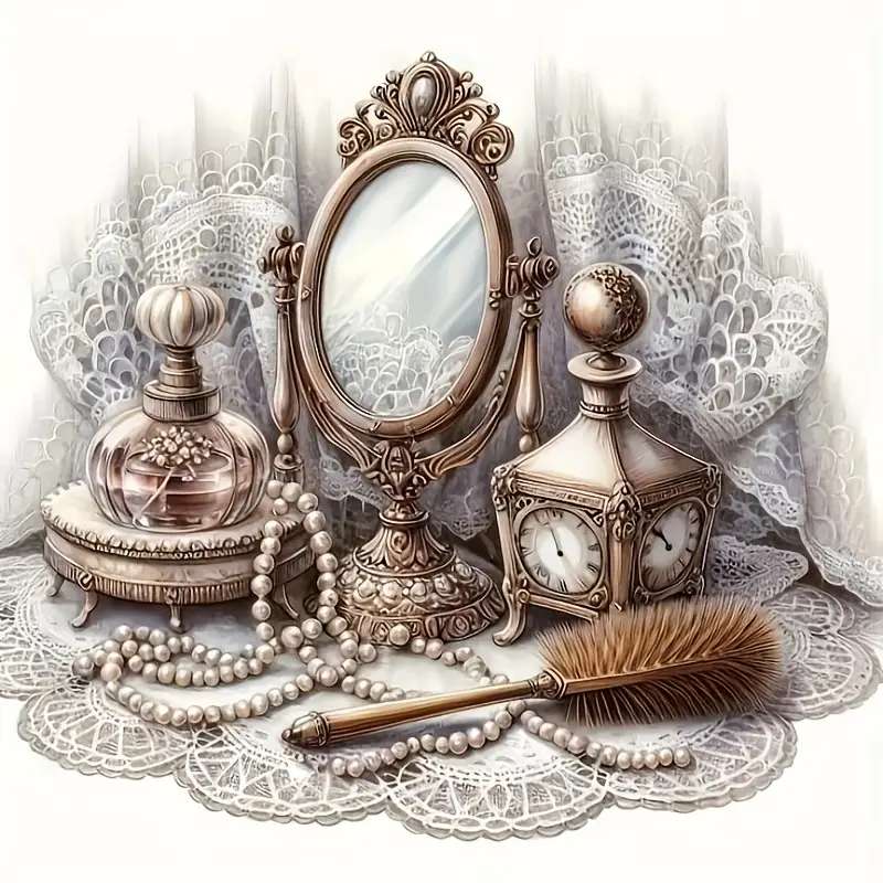 ドレッシングテーブルの女性のアクセサリー オンラインパズル