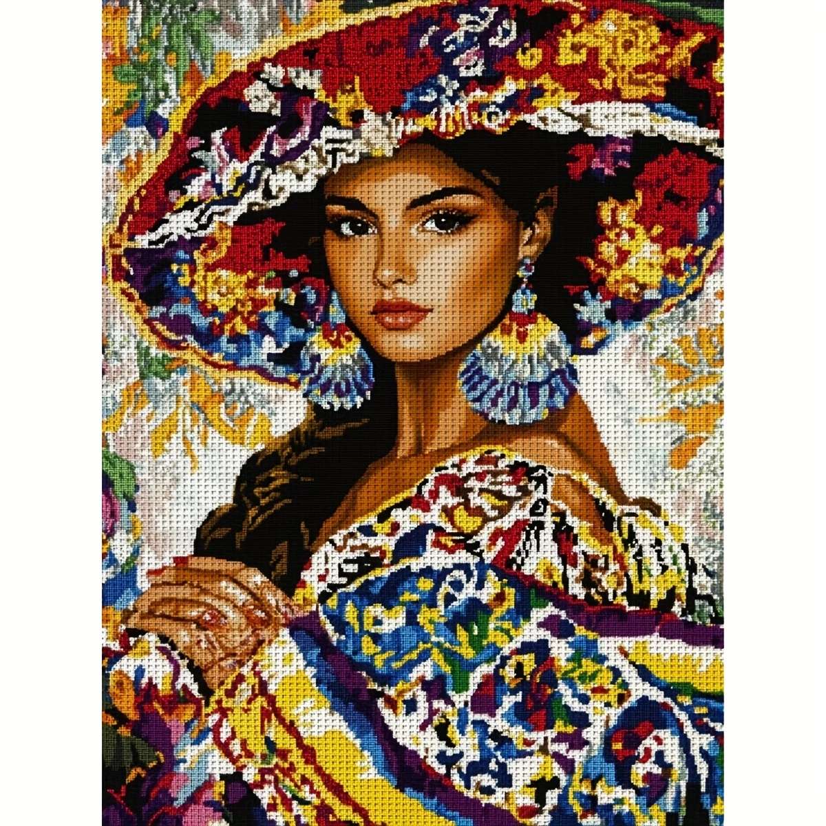 メキシコの衣装を着た女性 オンラインパズル