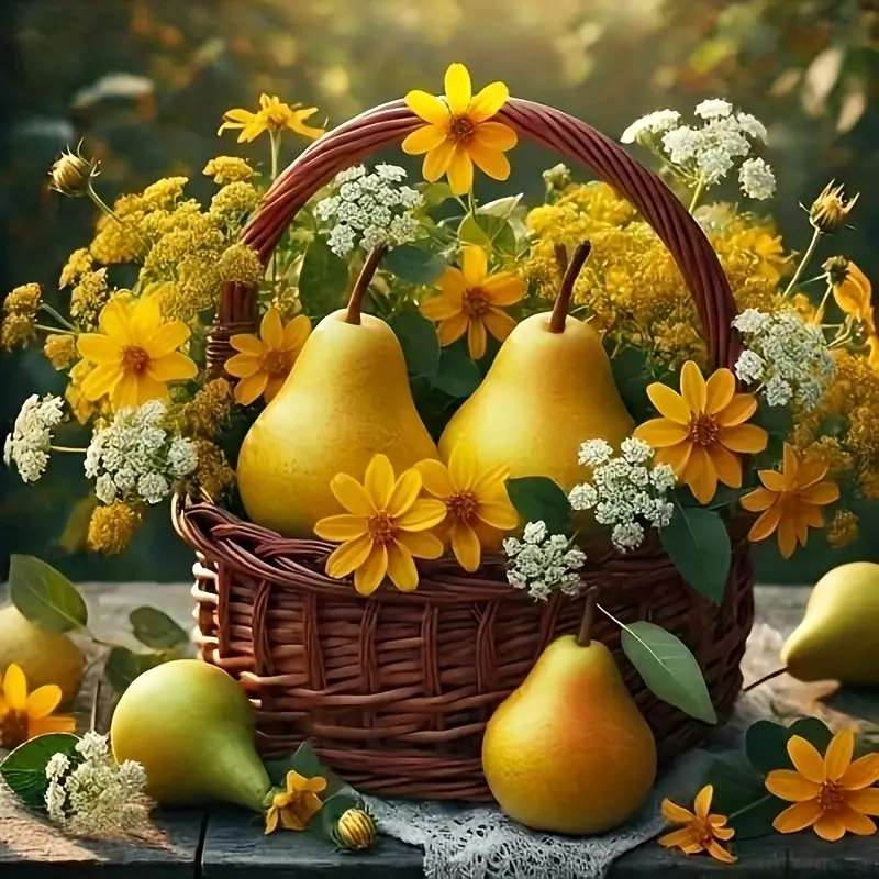 Propura le pere nel cestino puzzle online