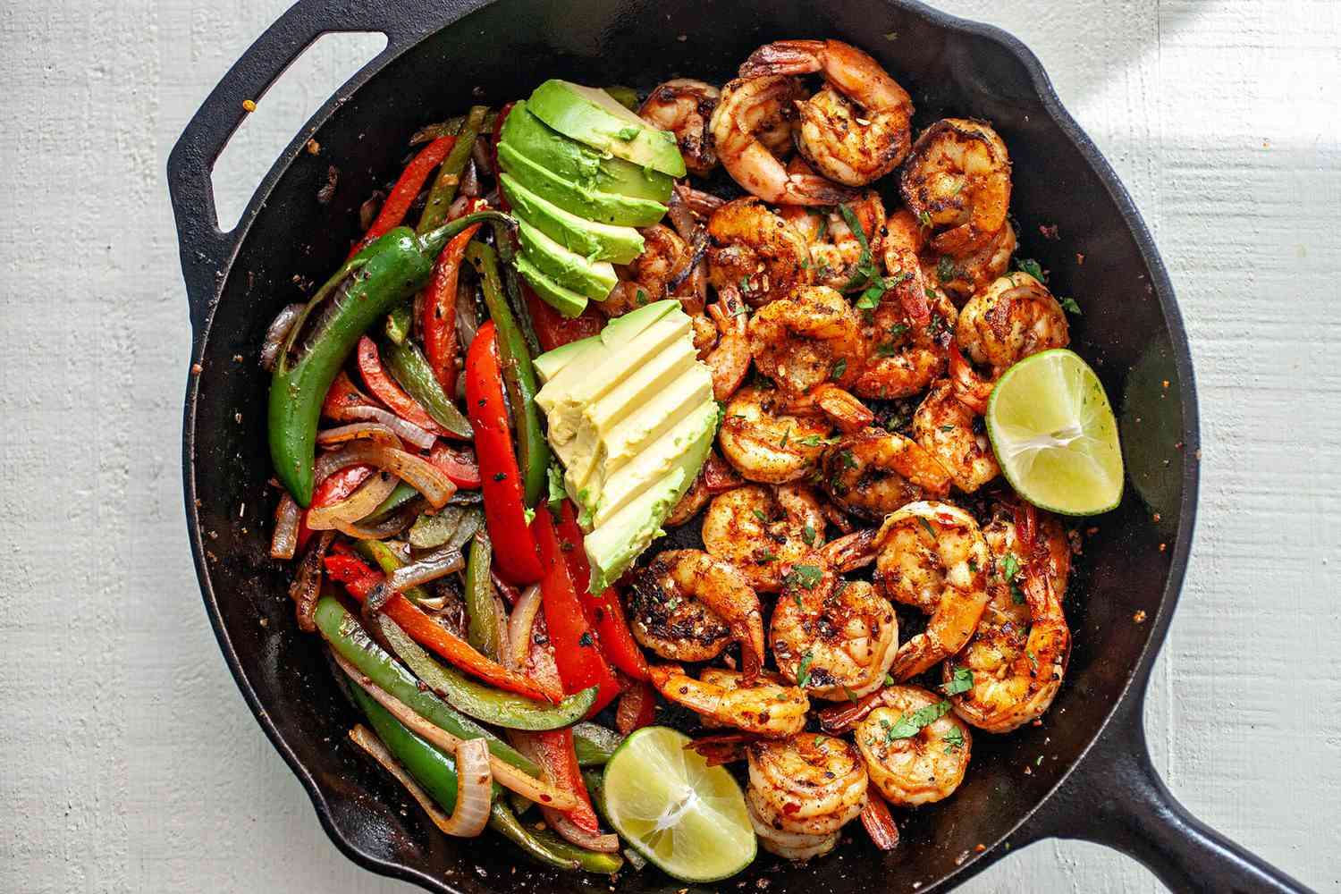 Скариди Fajita Skillet онлайн пъзел