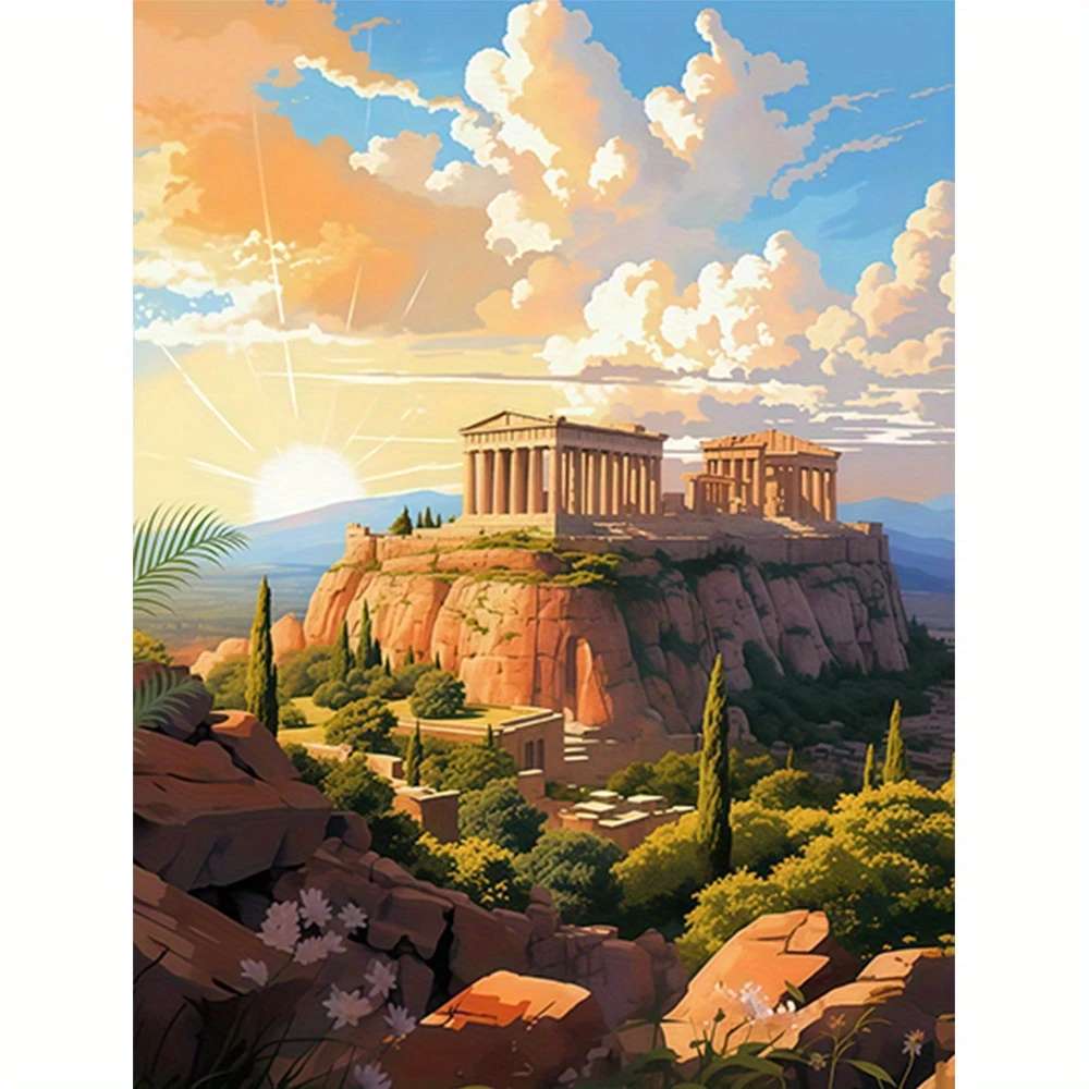 Vista de la Acrópolis rompecabezas en línea
