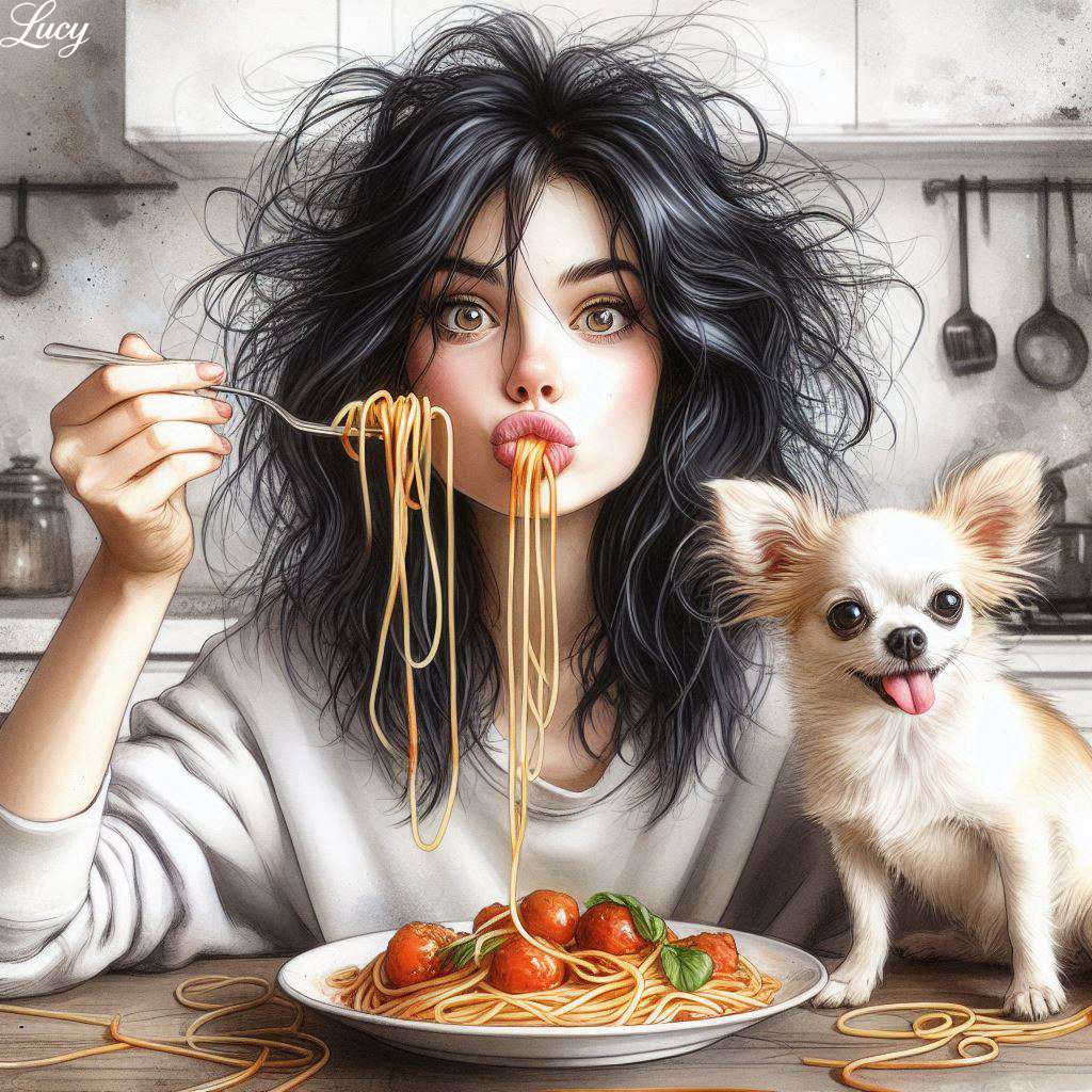 スパゲッティとミートボールのプレートを食べる オンラインパズル