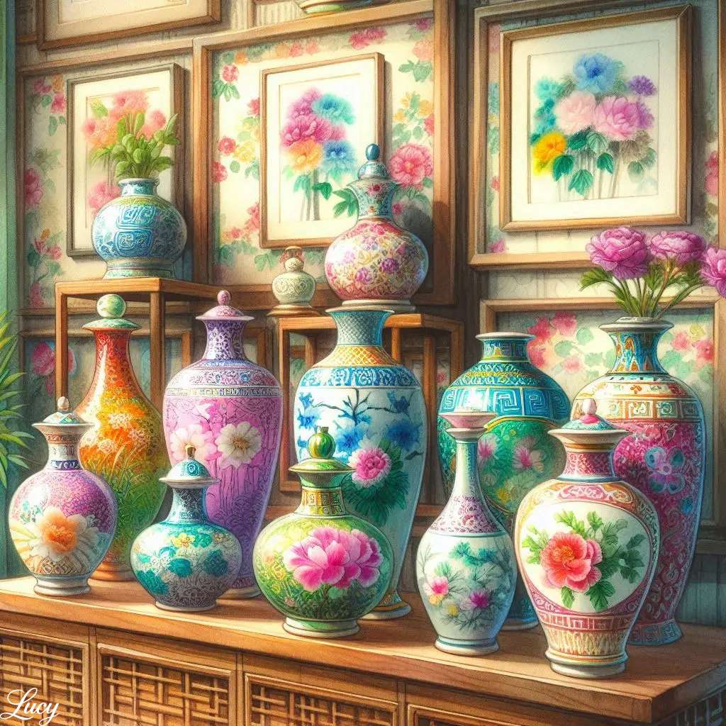 Ręcznie malowane wazony ceramiczne puzzle online