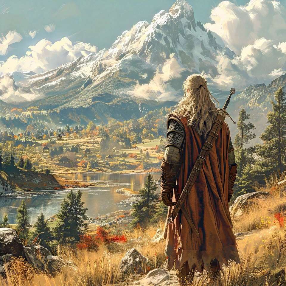 a walk on the mountains on a summers day online puzzle