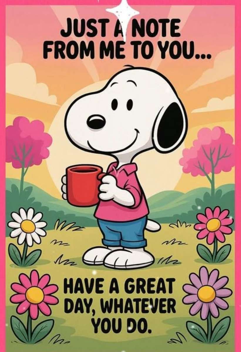 スヌーピーは、「誰もが美しい日を過ごしている」と言います オンラインパズル