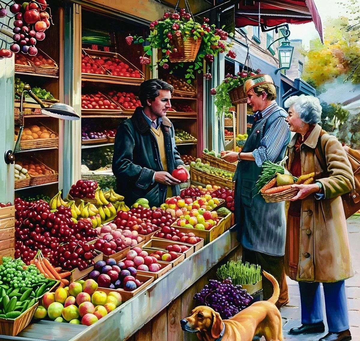 Фермерски пазар онлайн пъзел