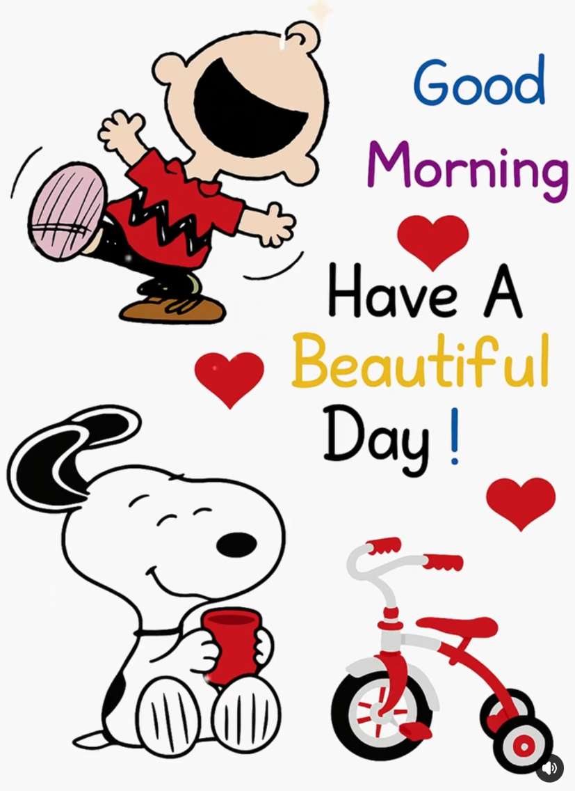 チャックとスヌープは喜びで朝に挨拶します オンラインパズル