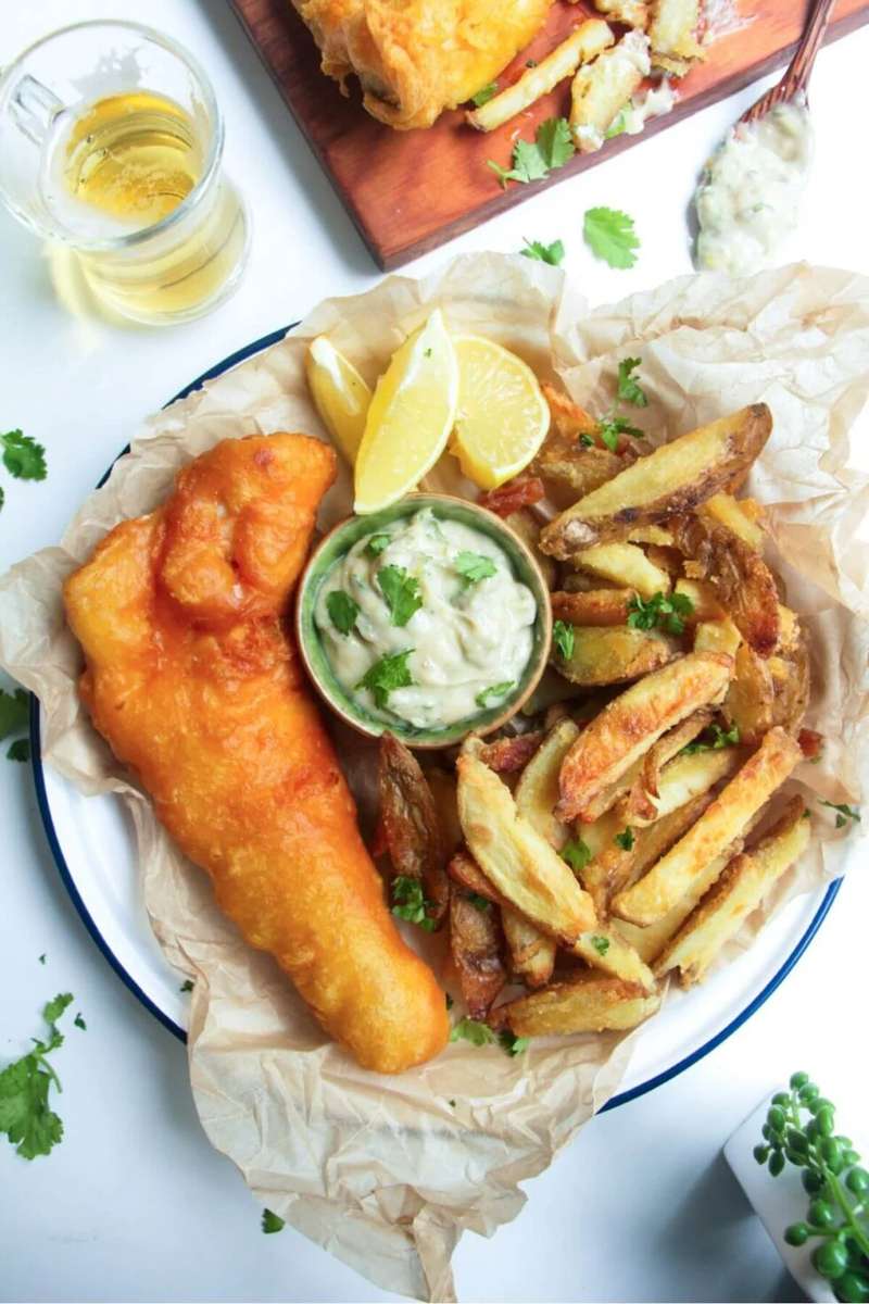 Риба и чипс онлайн пъзел