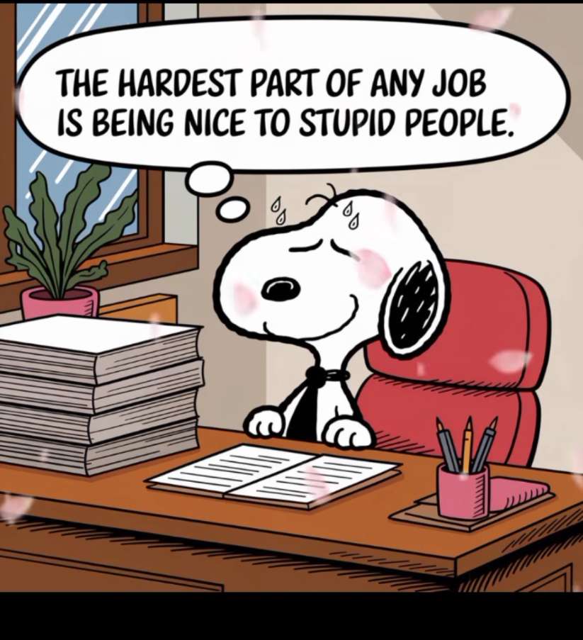 スヌーピーは彼の仕事の一部を嫌います。 オンラインパズル