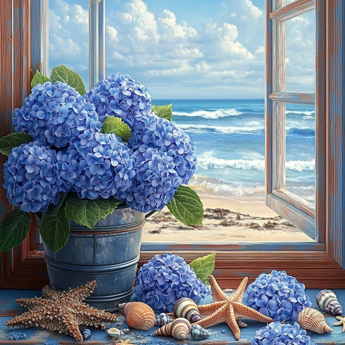 海の景色を望む部屋 ジグソーパズルオンライン