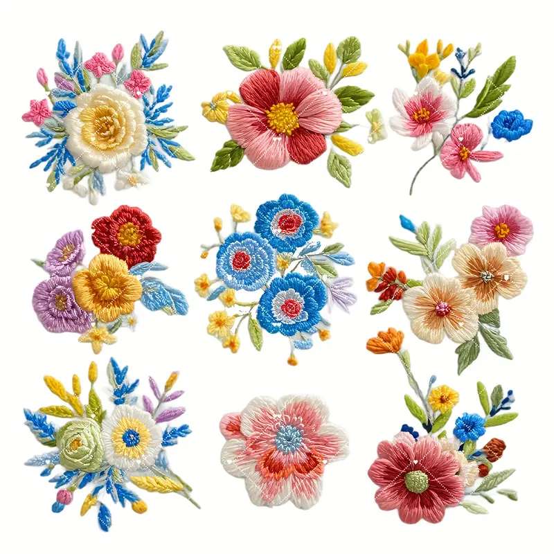 刺繍された花 ジグソーパズルオンライン