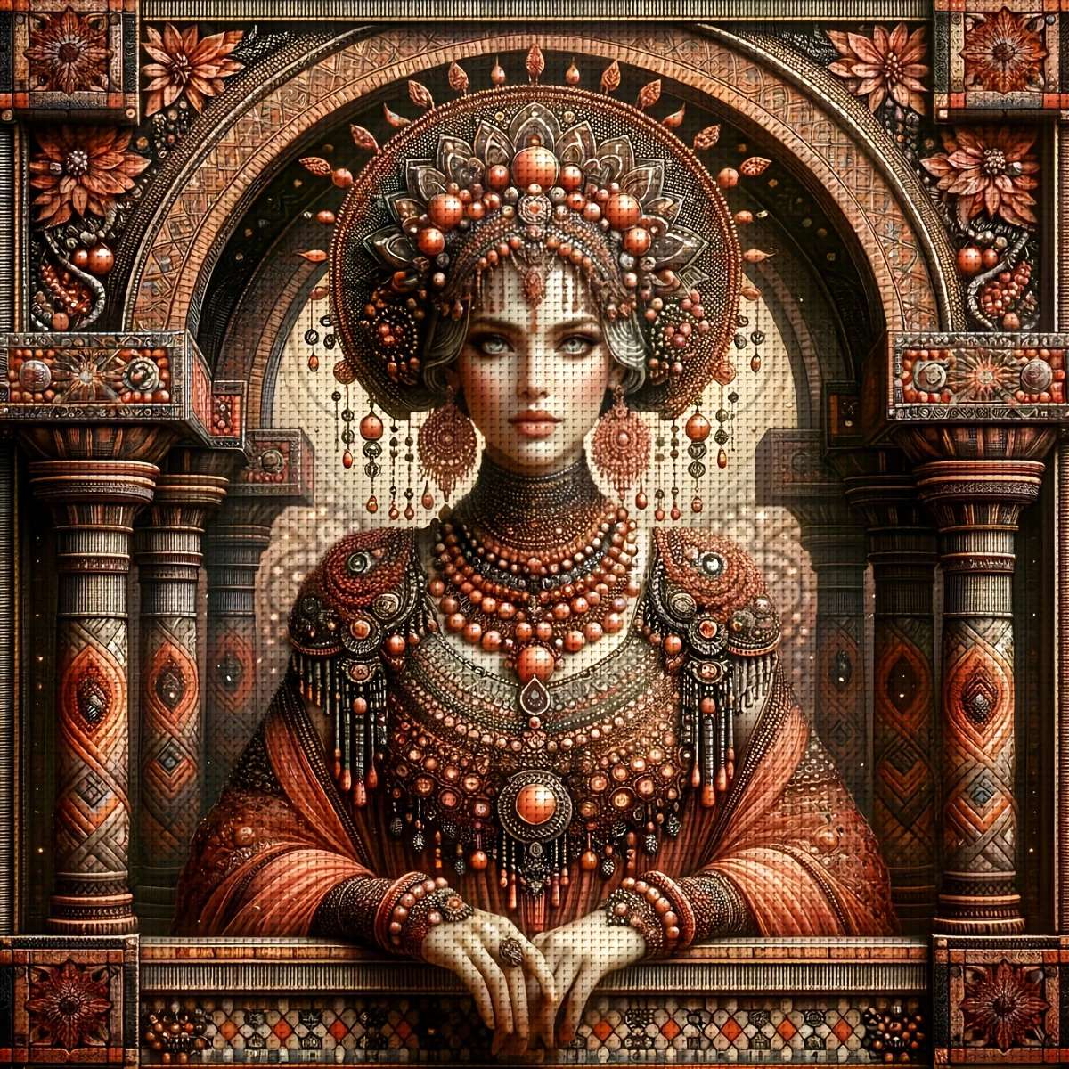 女神の豊かな装飾 オンラインパズル