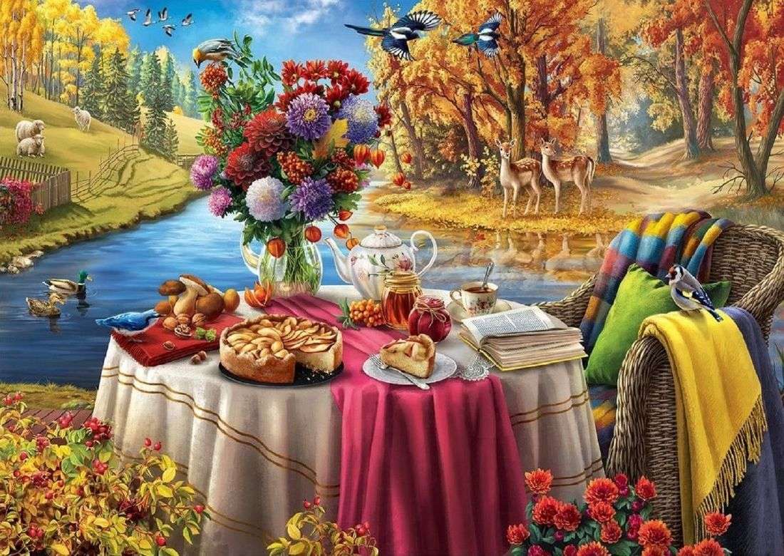 Селска закуска онлайн пъзел