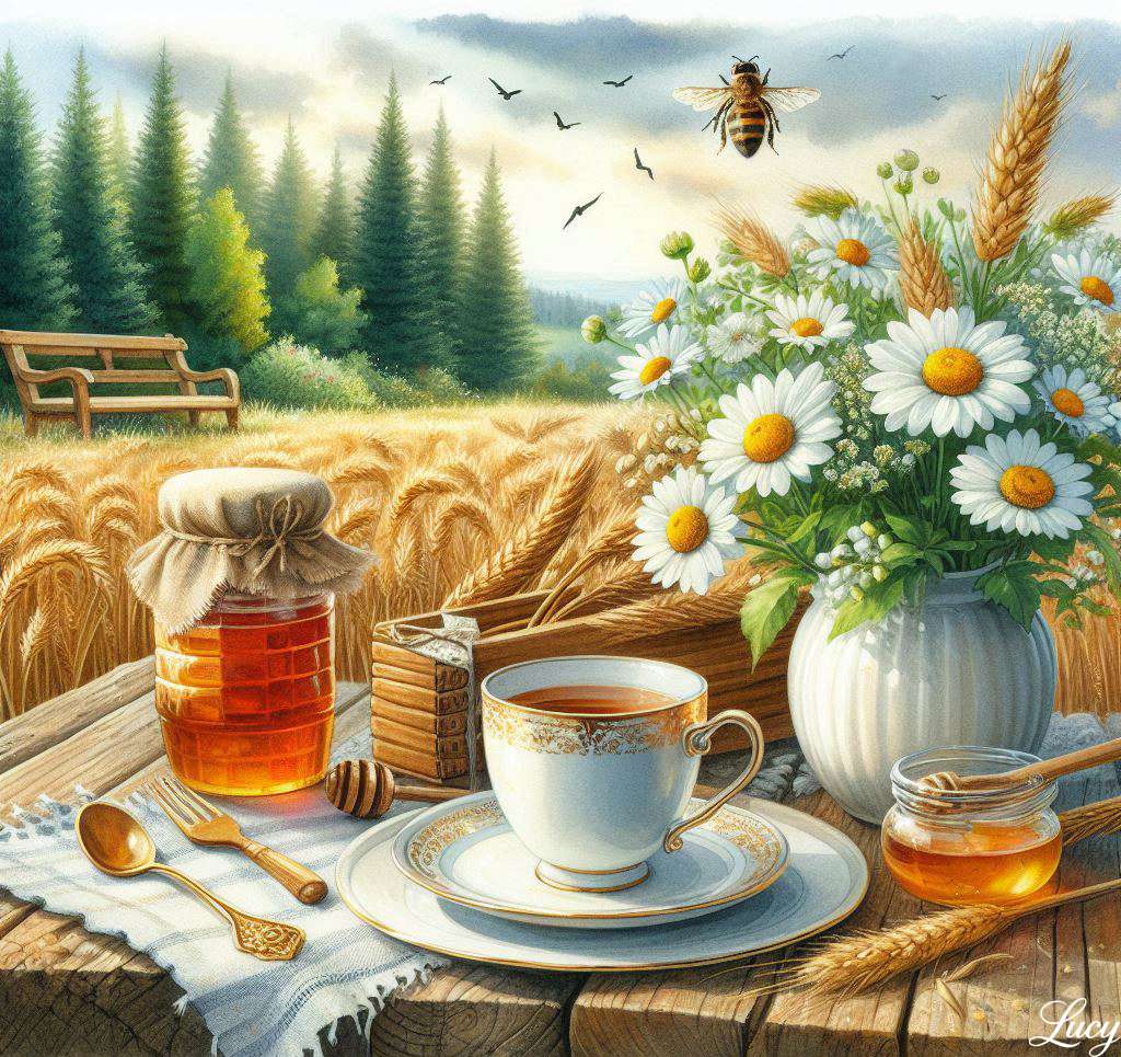 平和な田舎の朝 オンラインパズル