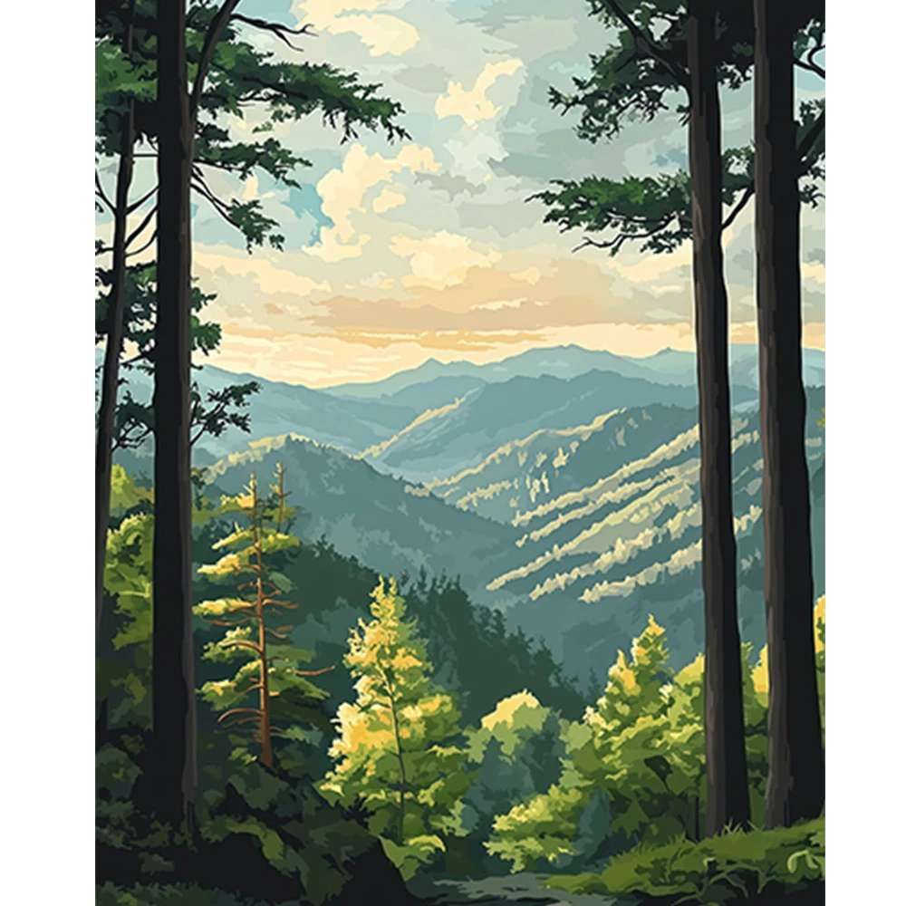 krajobraz górski puzzle online