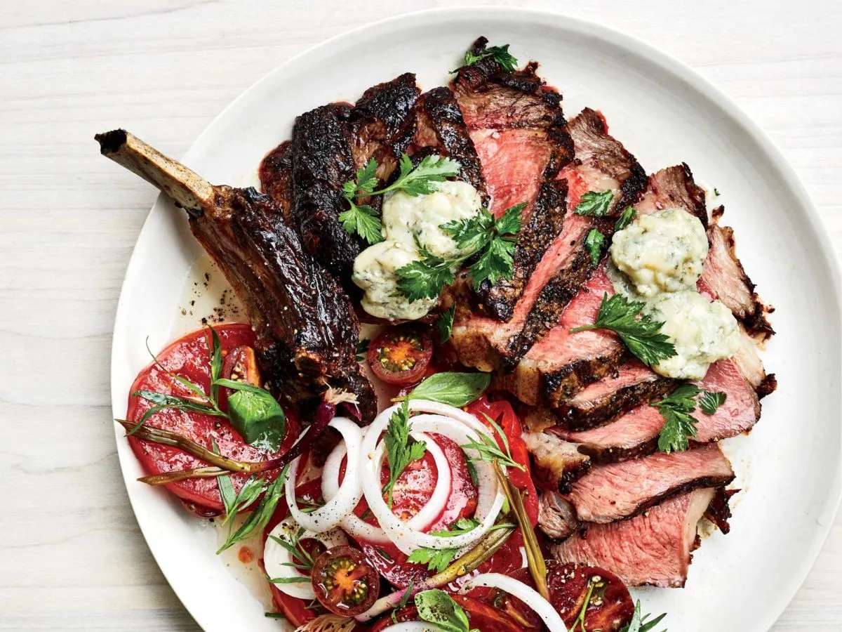 Bistec a la parrilla para la cena rompecabezas en línea
