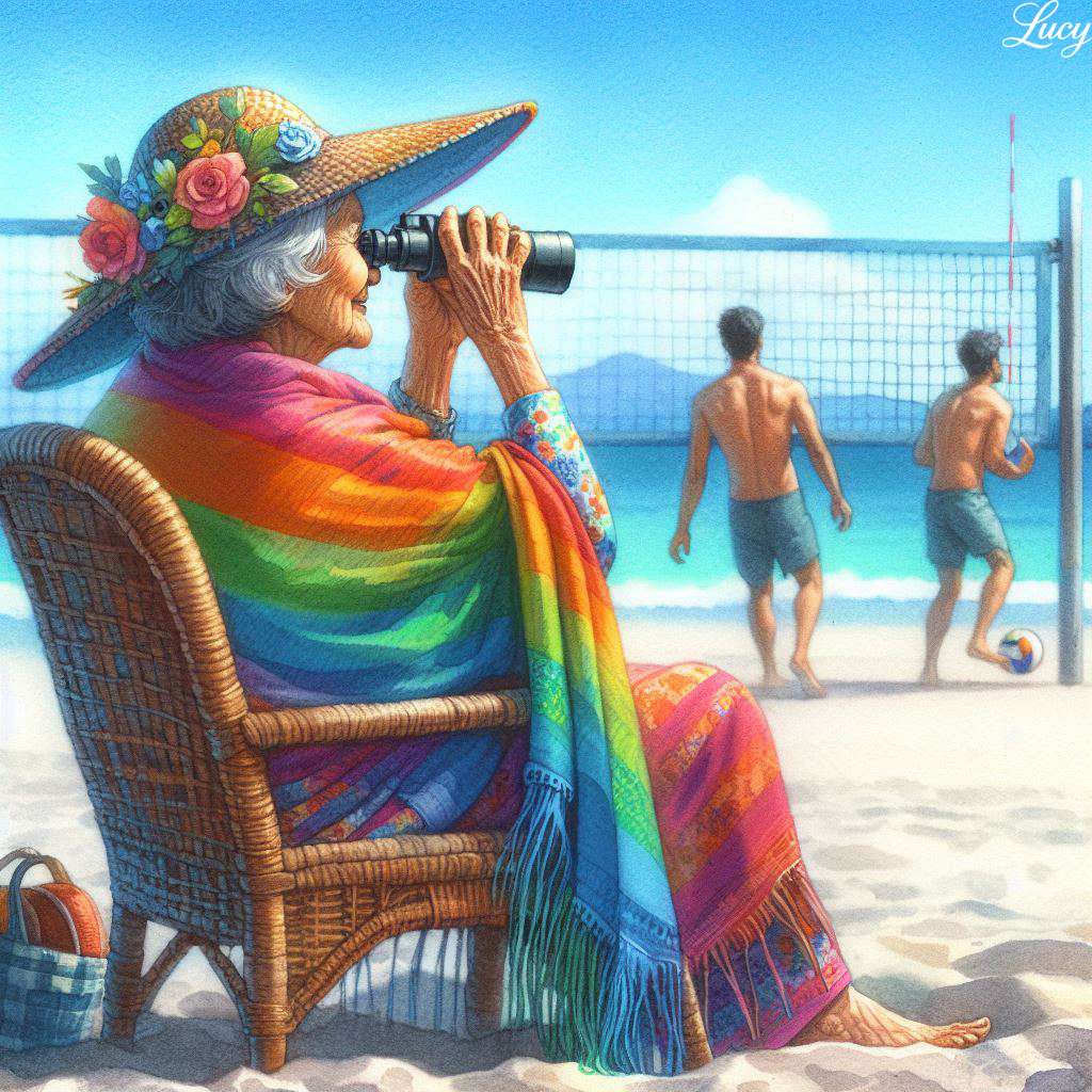 双眼鏡を通して見る ジグソーパズルオンライン