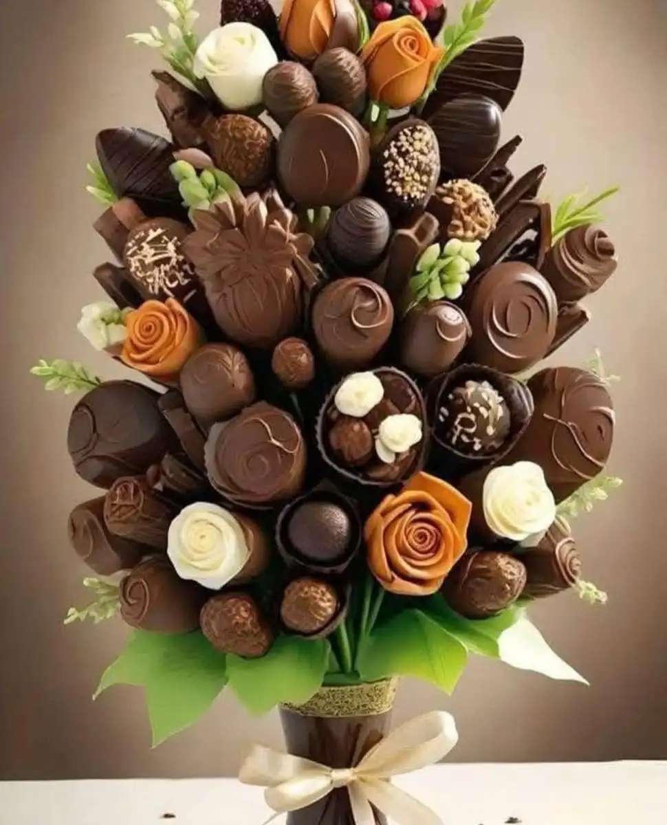 Любим шоколад онлайн пъзел