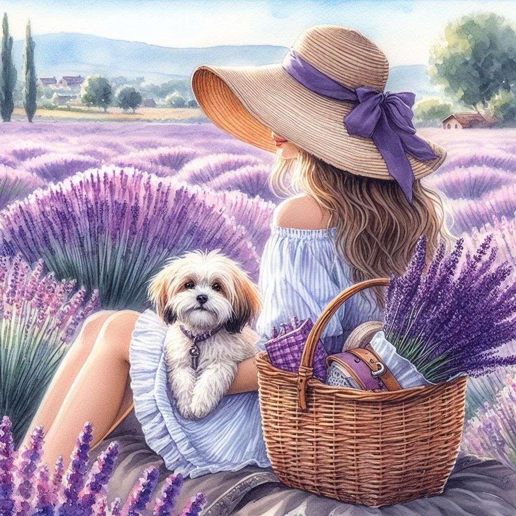 ラベンダーフィールドで休んでください オンラインパズル