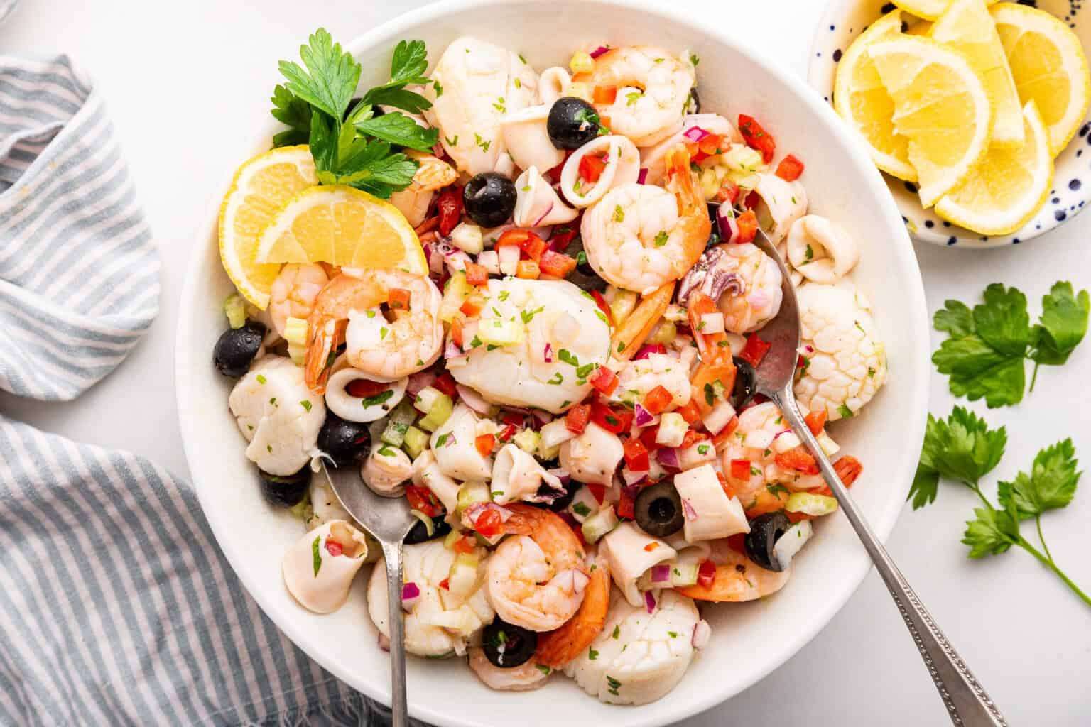 Салата от италианска морска храна онлайн пъзел