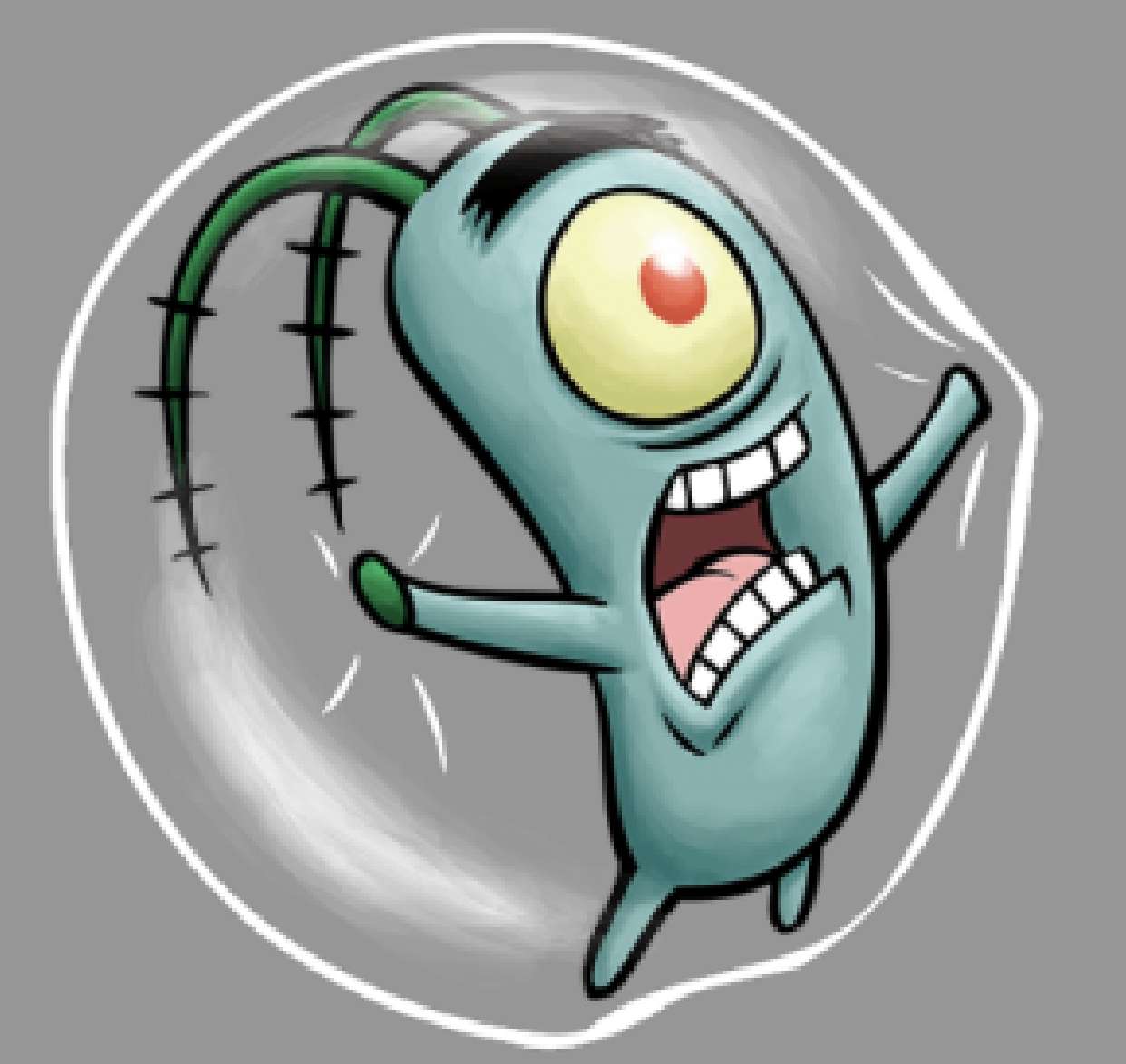Plankton stuck in bubble jigsaw puzzle online