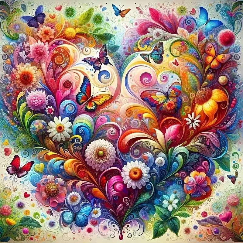 幸せな心 ジグソーパズルオンライン