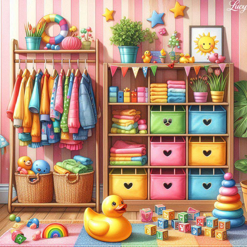 Детска стая за игра, изпълнена с цветен декор онлайн пъзел